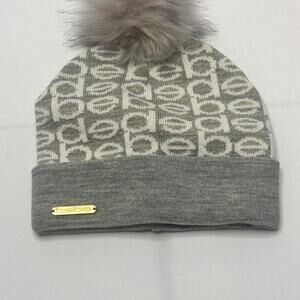 Bebe Light Grey Cute Vintage Hat